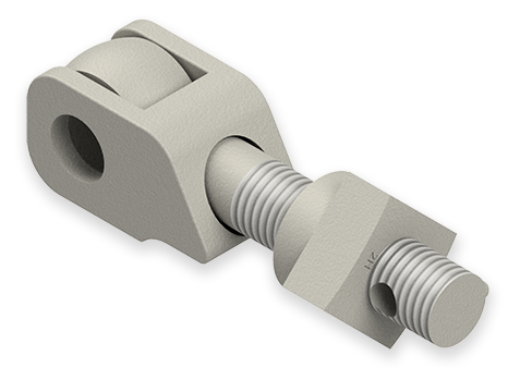 7/8 x 5-Inch Carbon Steel Eyebolt Assembly with Safety Catch, Heavy Square Ferrule Nut