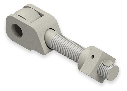 7/8 x 6-Inch Carbon Steel Eyebolt Assembly with Safety Catch, Heavy Square Ferrule Nut