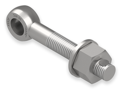 7/8 x 6-Inch Stainless Steel Eyebolt Assembly, Heavy Hex Nut