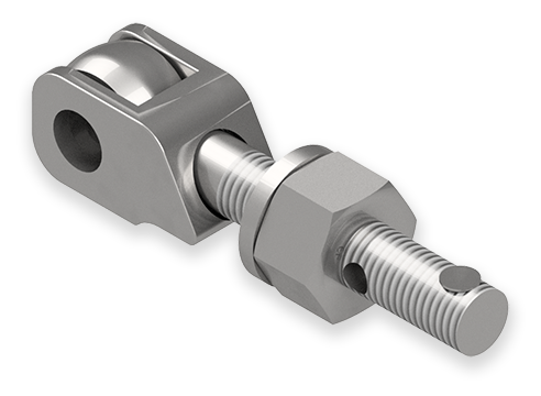 7/8 x 6-Inch Stainless Steel Eyebolt Assembly with Safety Catch and Seal Hole, Heavy Hex Nut
