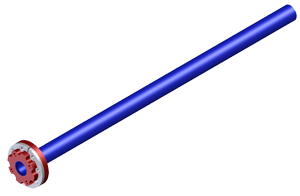 Eduction Tube – Dual Reducing Flange, 4″x 3″, 72″ Length