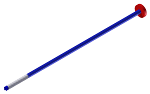 Eduction Tube – Single Flange, 4″, 110″ Length (2″ tube ID)