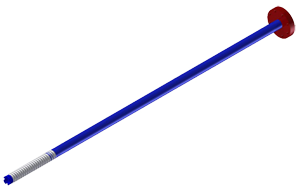 Eduction Tube – Single Flange,  5″, 103″ Length (2″ tube ID)