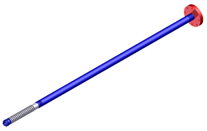 Eduction Tube – Single Flange, 6″, 110″ Length