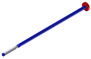 Eduction Tube – Single Flange,  5″, 103″ Length (2.5″ tube ID)