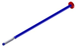Eduction Tube – Single Flange,  5″, 110″ Length (2.5″ tube ID)