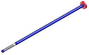 Eduction Tube – Single Flange,  5″, 116″ Length (2.5″ tube ID)