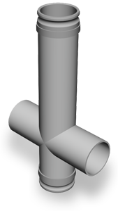 Pipe Cross 5″