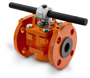 Plug Valve 2 inch Flanged, Wrench Operator