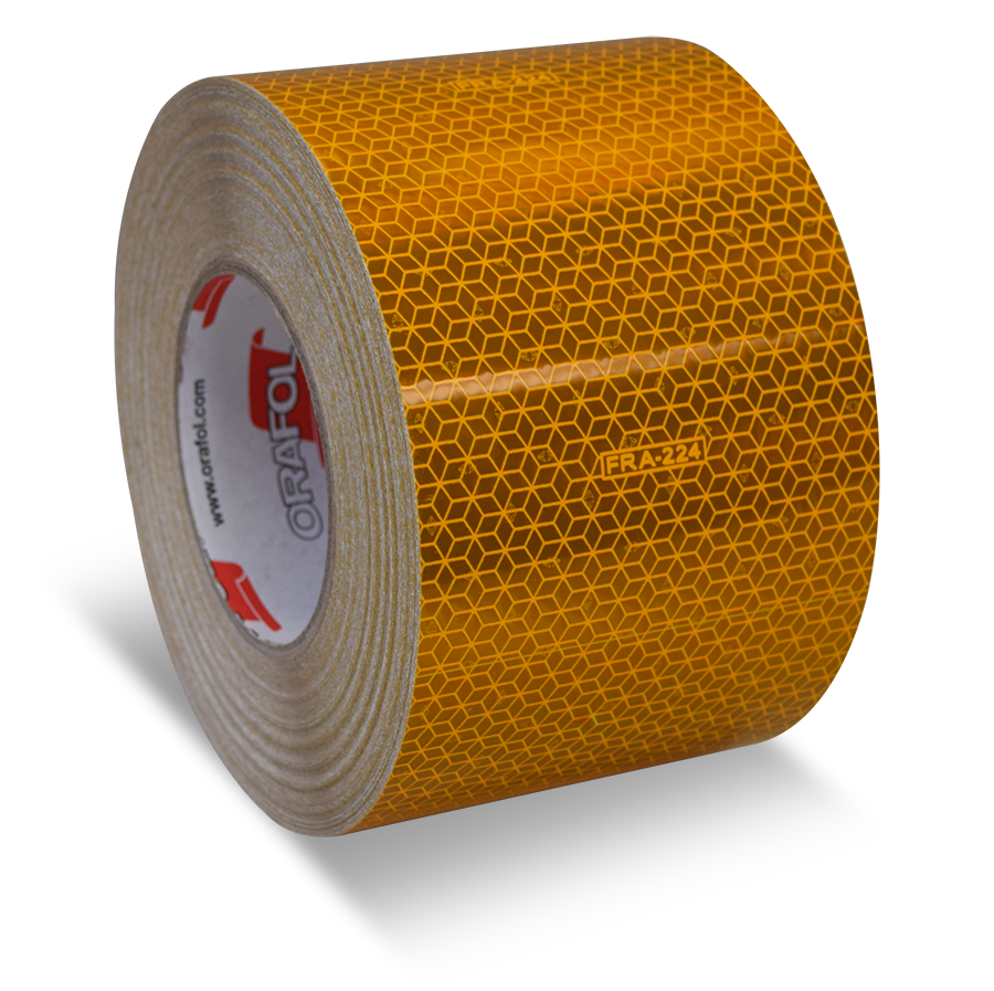 Reflective Tape Roll, 4 by 36-Inches Kiss Cut, 150 Foot Roll, Yellow