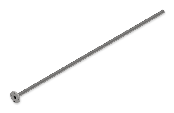 Stainless Steel Eduction Tube 3 inch x 2 inch – 6 inch Bolt Circle –  119-1/4 inches long