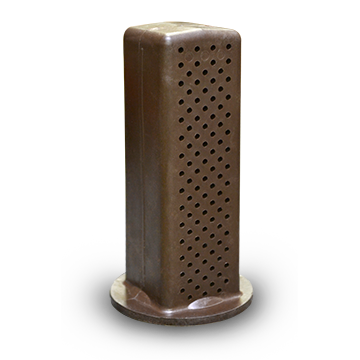 Surge Protector, Brown Ryton with 3-5/16-Inch Round Flange