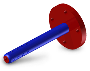 Surge Protector, UHMWPE, 7-3/4 inch Round Flange on 6-3/8 inch Bolt Circle, Bolted Style – 12-1/4 inch Overall Length
