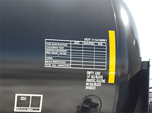 Tank Car Qualification Decal 42″ x