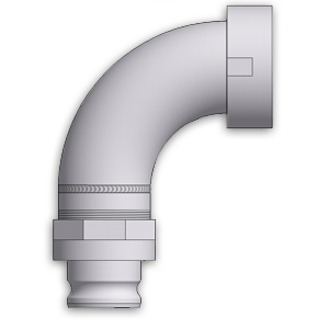 Unloading Elbow 4″x3″ 90°