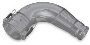 Unloading Elbow 4″x3″ 90°