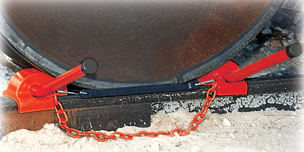 Whack ‘Em Double Wheel Chock, Flush Rail