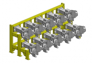 10 Unit Locomotive Coupler Rack