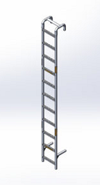 11′ Open Top Freight Car Ladder