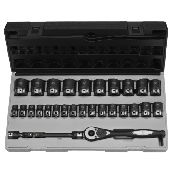 Grey Pneumatic 1/2″ Drive Metric Standard Length Duo-Socket Set