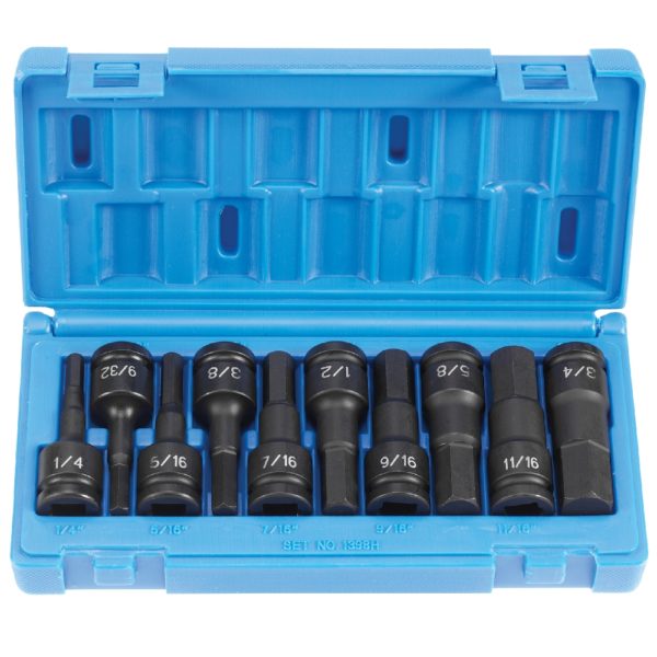 Grey Pneumatic 1/2″ Drive Standard Length Hex Set