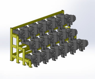 3 Tier Coupler Rack For Model 208 Rotary Couplers