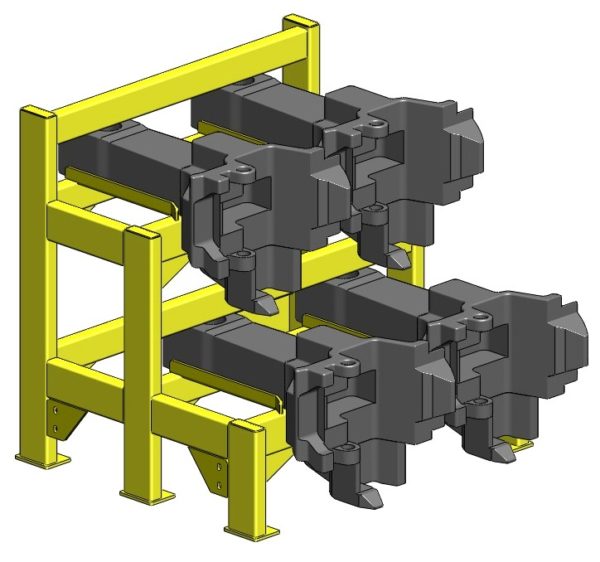 4 Unit E&F Coupler Rack