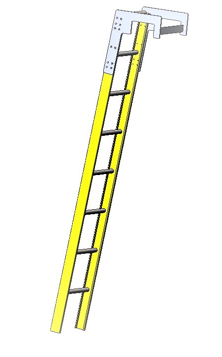 8 Foot Coal Car Interior Ladder