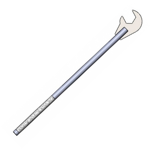 Air Brake Hose Wrench With 75 Degree Offset