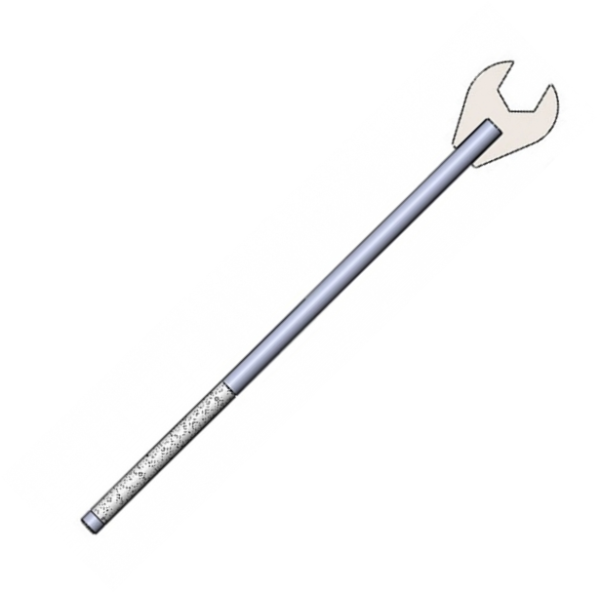 Air Brake Hose Wrench With 15 Degree Offset