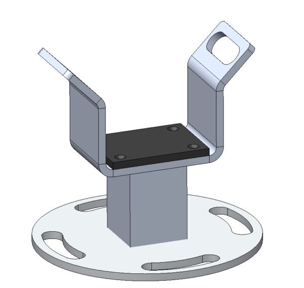 Aluminum Coupler Support Stand (With Alignment Wings)