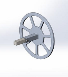 Aluminum Hopper Gate Hand Wheel