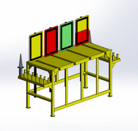 Engineering Metal Flag Rack