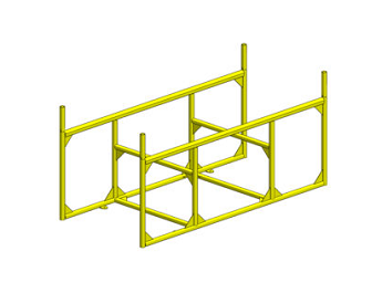 Brake Beam Rack With Removable End Pegs