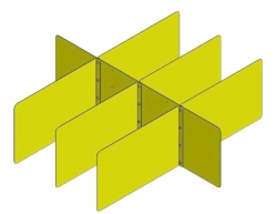 Eight Compartment Divider For Brake Shoe Storage Table