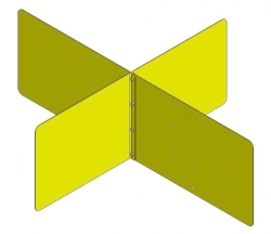Four Compartment Divider For Brake Shoe Storage Table
