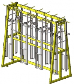 Double Sided Freight Car Ladder Rack