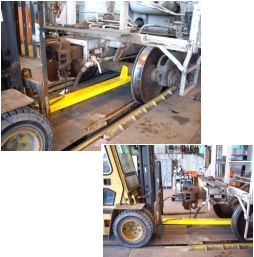 Freight Car Truck Removal and Installation Fixture
