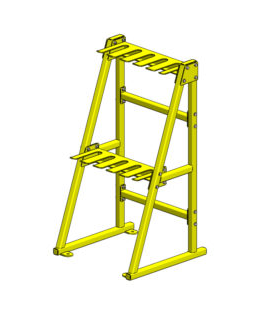 Half Size Air Brake Hose Storage Rack