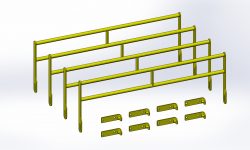 Knuckle Table Bolt On Retrofit Modified Side Rail Kit