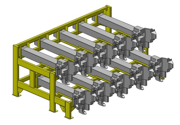 Long Unit Long Shank Coupler Rack
