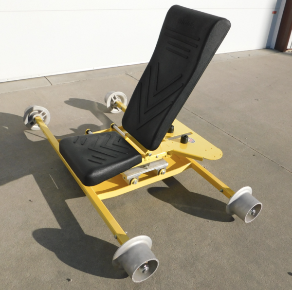 Rail Wheel Mounted Ergonomic Swivel Chair