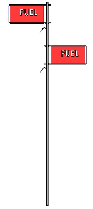 Red Fueling Flag