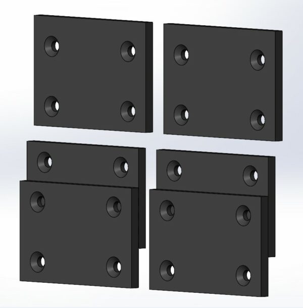 Replacement Pad Set For Side Access Wheelset Handler