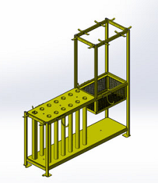 Service Track Equipment Storage Rack