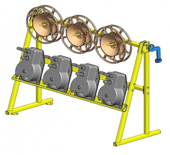 Single Sided Hand Brake Equipment Storage Rack