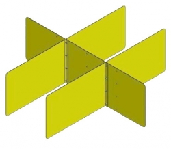 Six Compartment Divider For Brake Shoe Storage Table
