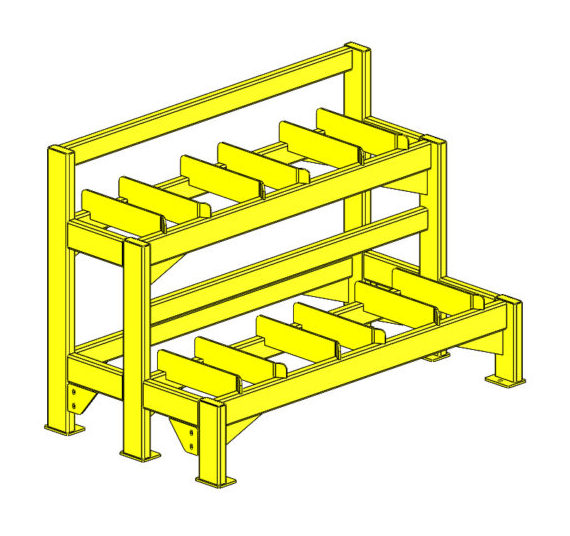 Six Position Model 304 Coupler Storage Rack
