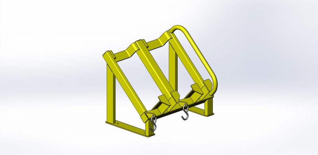 Steel EOTD Holder For Yard Truck (Set of Two-Left and Right)