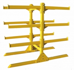 Double Sided Uncoupling Lever Storage Rack